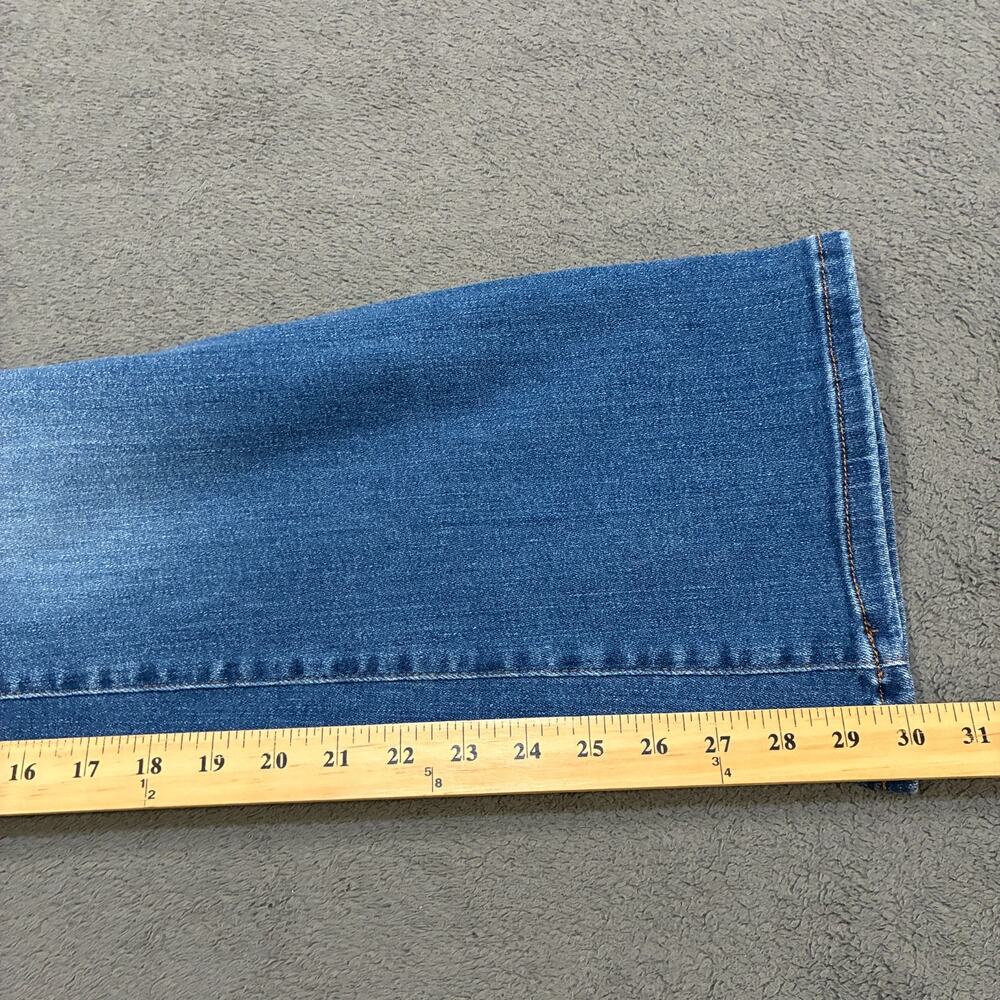 GUESS Blue Mid Rise Bootcut Jeans Medium Wash Cotton Denim Women's Size 31 - Picture 7 of 10